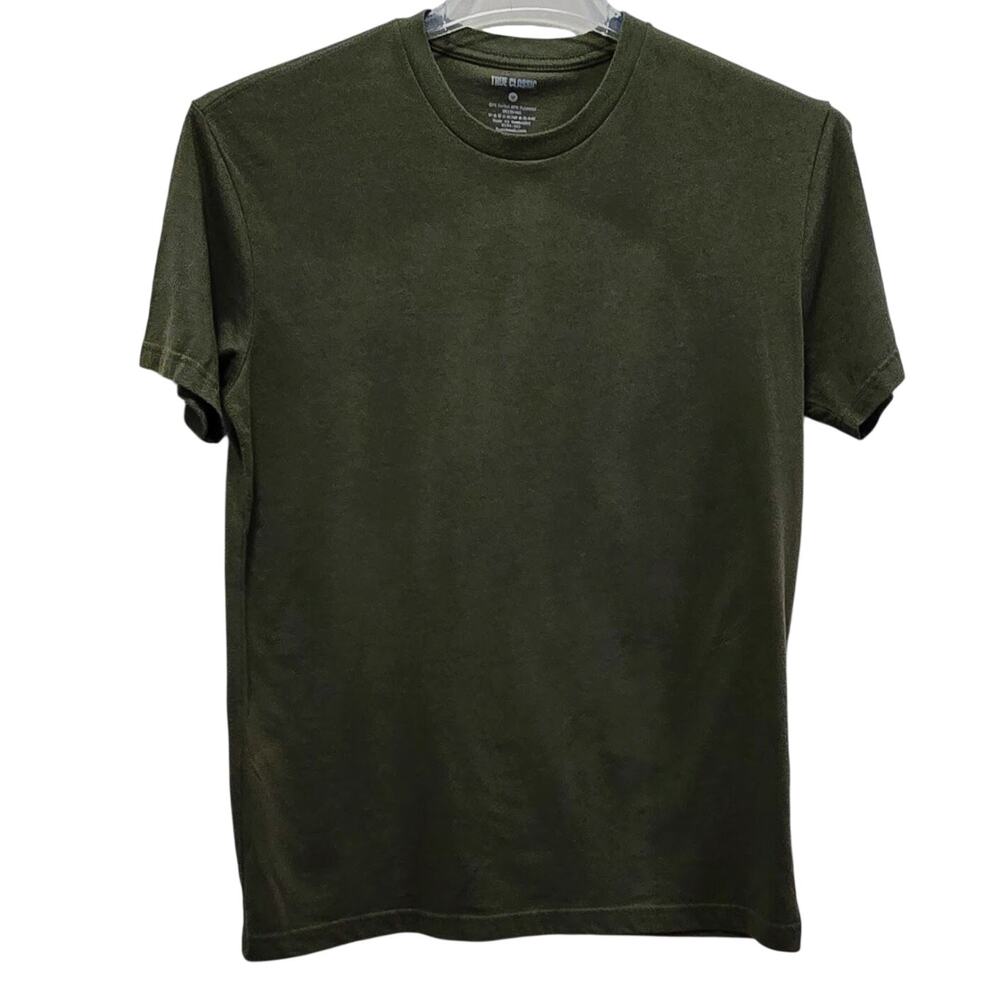 True Classic Green Classic T-Shirt Men Size Medium